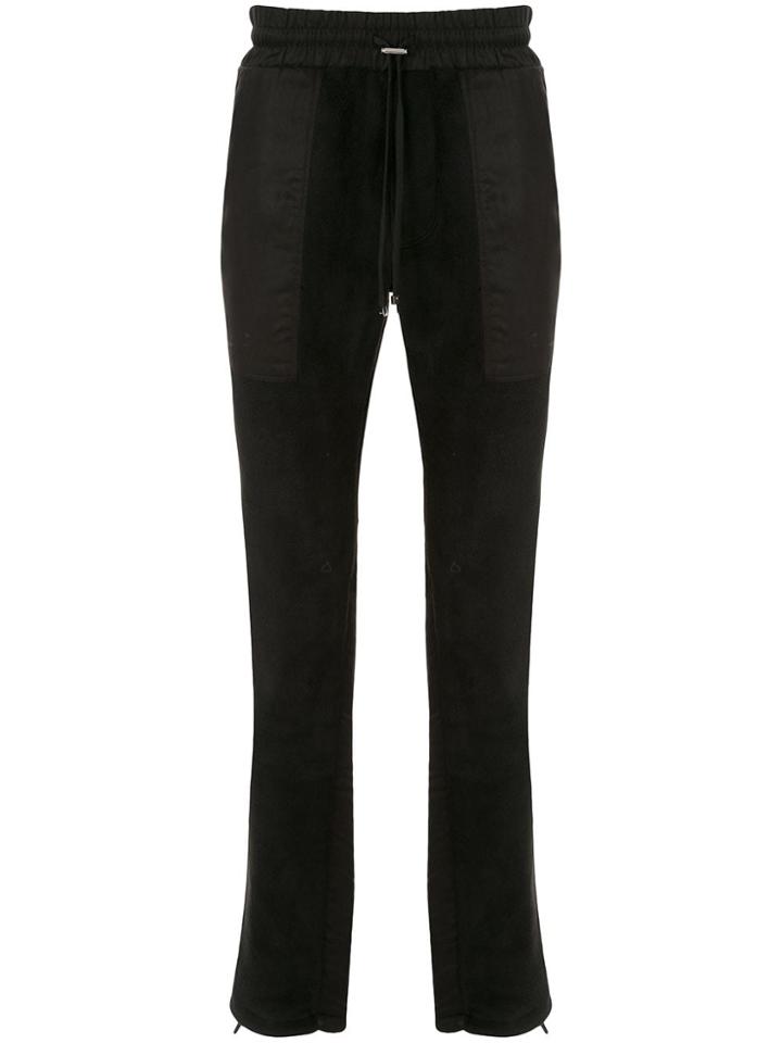 Amiri Drawstring Waist Straight-leg Trousers - Black