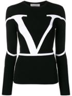 Valentino Vlogo Knitted Top - Black