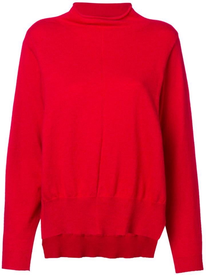 Semicouture Loose Fitted Sweater - Red