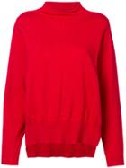 Semicouture Loose Fitted Sweater - Red