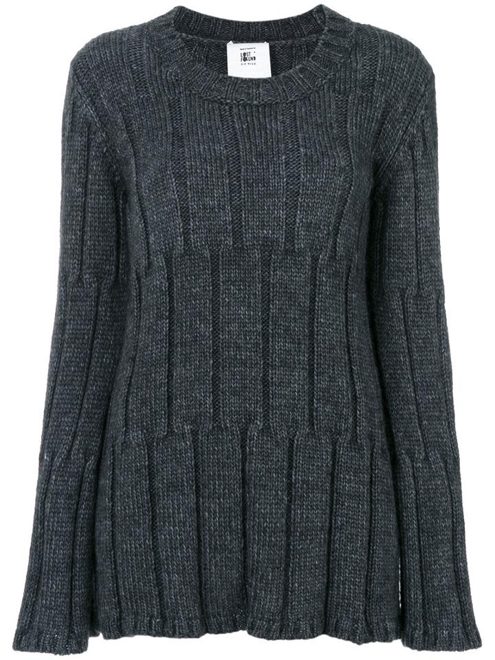 Lost & Found Rooms - Ribbed Jumper - Women - Acrylic/wool/alpaca - S, Grey, Acrylic/wool/alpaca