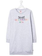 Levi's Kids Teen Embroidered Logo Sweater Dress - Grey