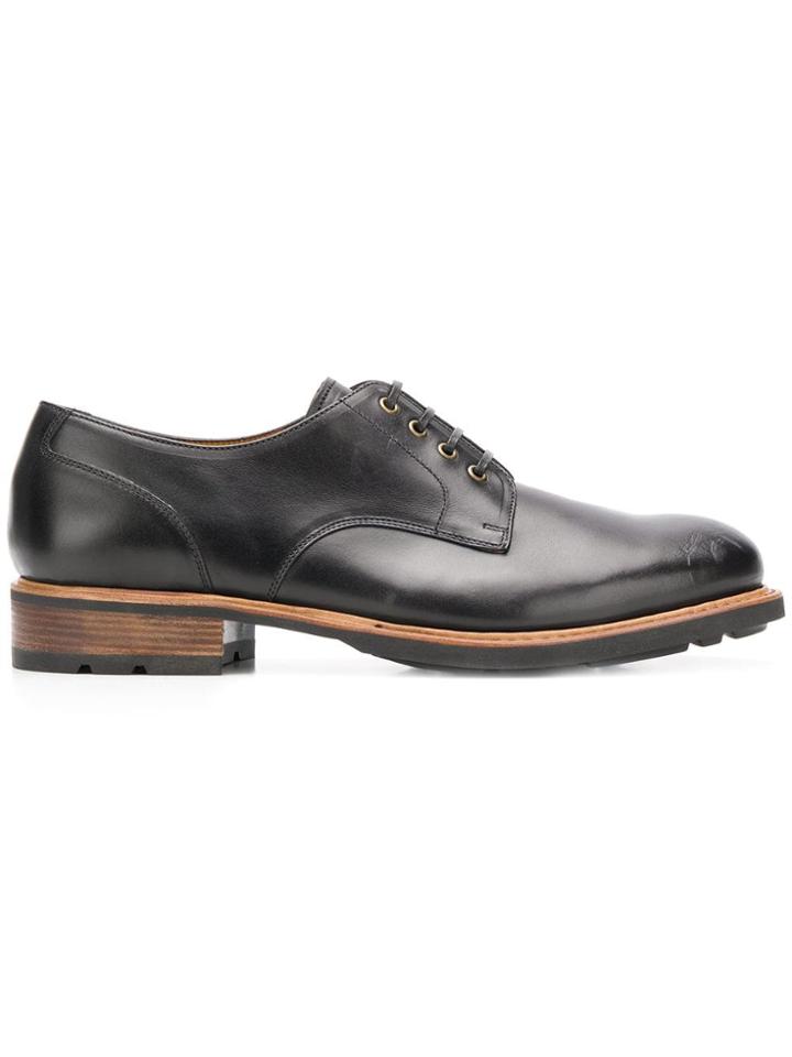 Paraboot Contrast Sole Oxford Shoes - Black
