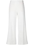 Fabiana Filippi Flared Cropped Trousers - White