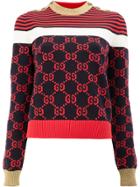 Gucci Gg Patterned Sweater - Blue