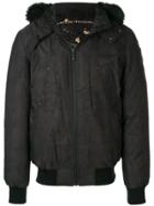 Moose Knuckles Fur Hood Trim Padded Jacket - Brown