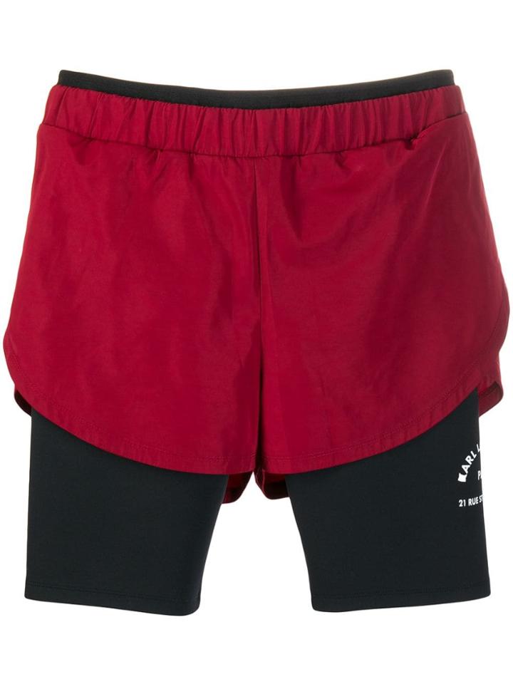 Karl Lagerfeld Rue St Guillaume Shorts - Red