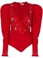 Magda Butrym Embroidered Bodysuit