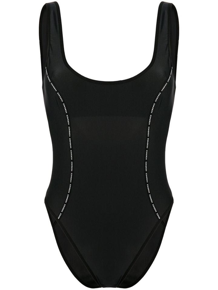 Versace Logo Swimsuit - Black