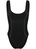 Versace Logo Swimsuit - Black