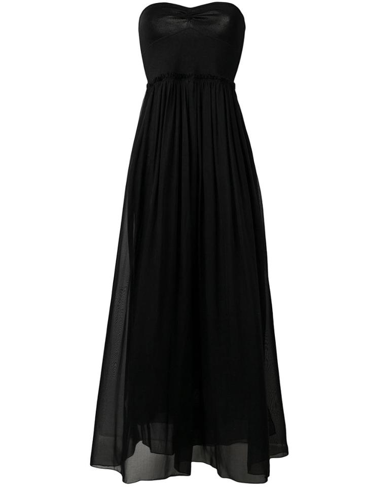 Forte Forte Strapless Flared Dress - Black