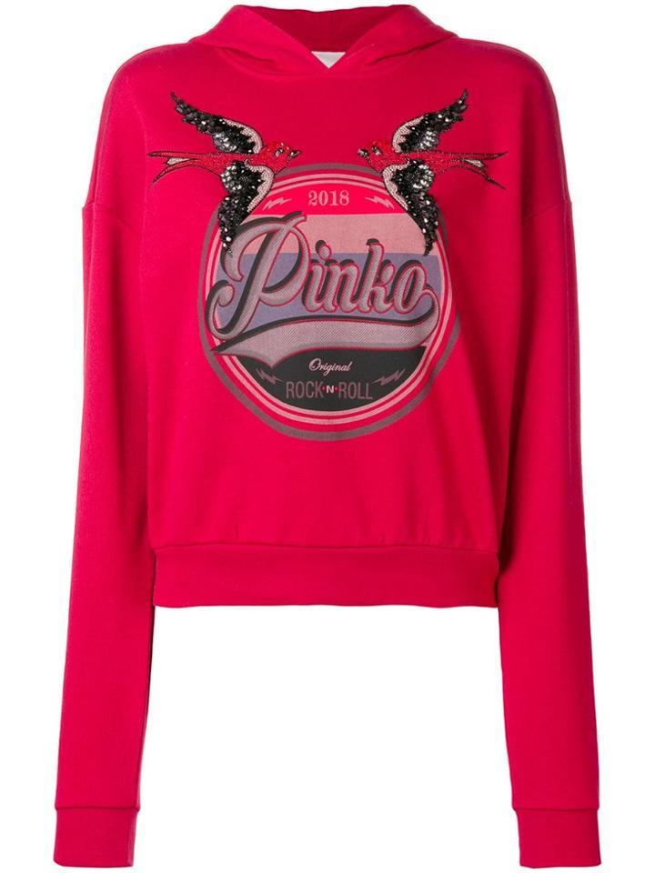 Pinko Targa Hoodie - Red