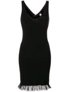 Twin-set Frill Trim Tank Dress - Black
