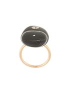 Cvc Stones 18kt Yellow Gold Castle Rock Diamond Pebble Ring - Black