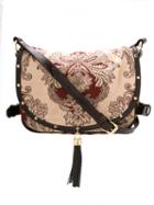 Xaa - Printed Cross Body Bag - Women - Silk/leather - One Size, White, Silk/leather