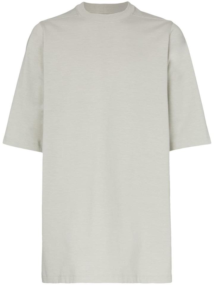 Rick Owens Oversized Long Cotton T Shirt - Grey