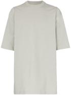 Rick Owens Oversized Long Cotton T Shirt - Grey