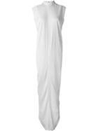 Rick Owens Slit Hem Evening Dress, Women's, Size: 38, White, Viscose/spandex/elastane