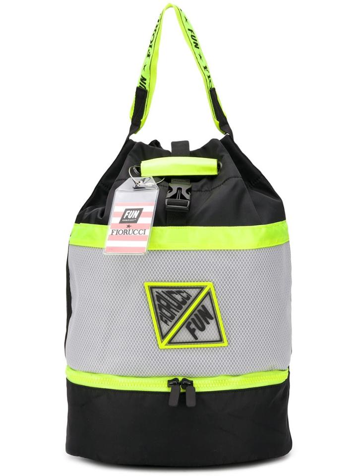 Fiorucci Perforated Backpack - Black