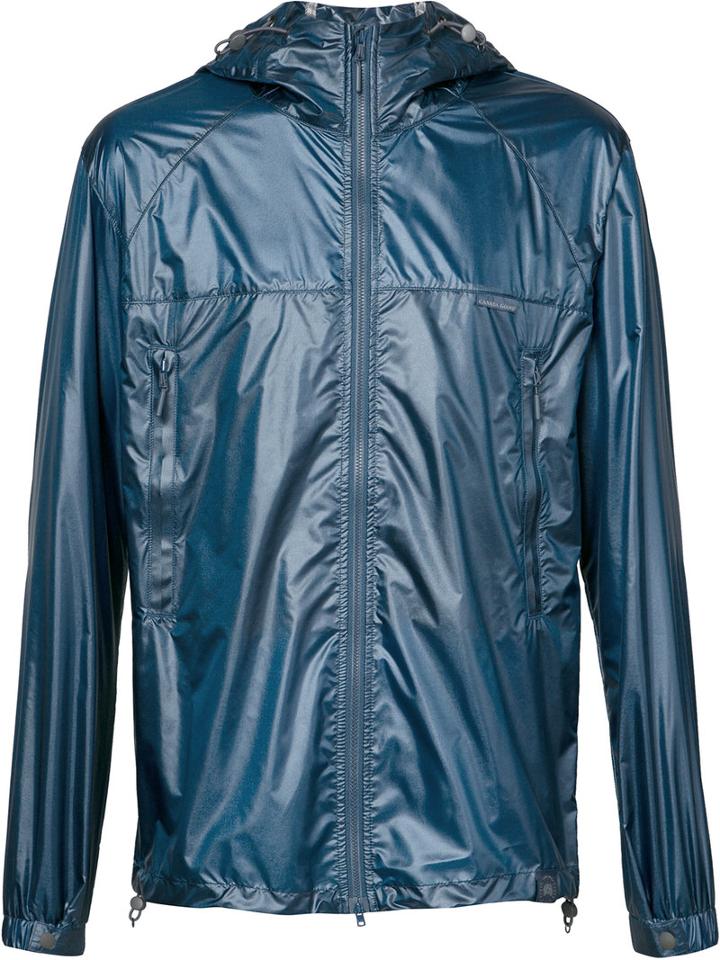 Canada Goose Zip-up Hooded Jacket, Men's, Size: Large, Blue, Nylon