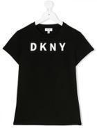 Dkny Kids Printed Logo T-shirt - Black