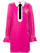 Vivetta Bow Mini Dress - Pink