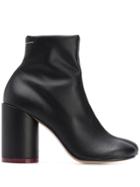 Mm6 Maison Margiela Squared Ankle Boots - Black