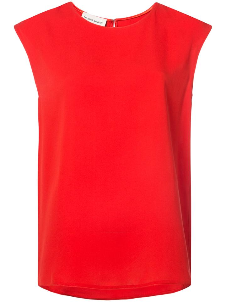 Mansur Gavriel Plain Tank Top - Red