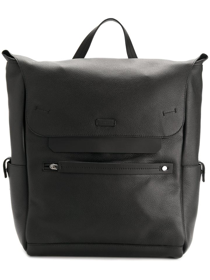 Furla Flap Backpack - Black