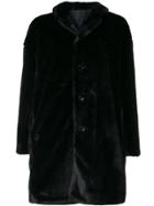 Aspesi Reversible Midi Coat - Black