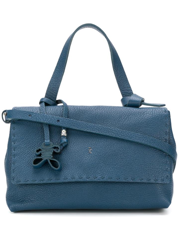 Henry Beguelin Foldover Top Tote - Blue