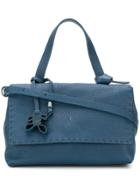 Henry Beguelin Foldover Top Tote - Blue