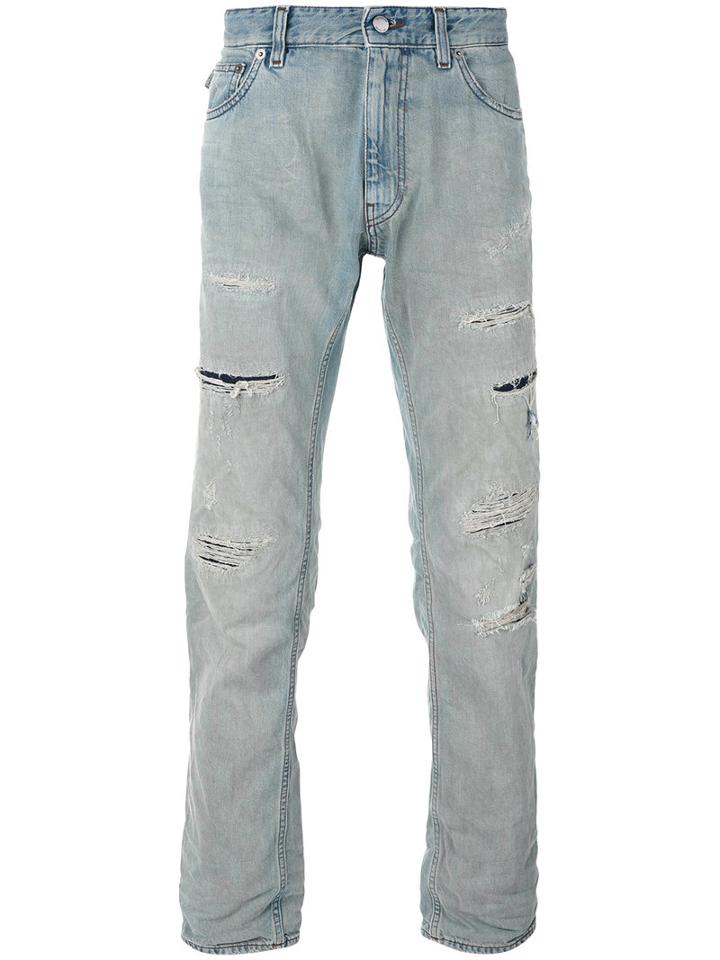Love Moschino - Straight Leg Jeans - Men - Cotton - 34, Blue, Cotton