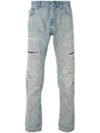 Love Moschino - Straight Leg Jeans - Men - Cotton - 34, Blue, Cotton