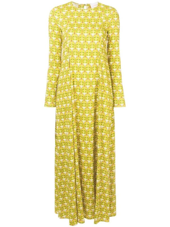 La Doublej Geometric Print Dress - Yellow