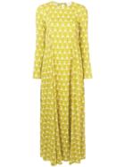 La Doublej Geometric Print Dress - Yellow
