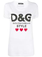 Dolce & Gabbana Printed Logo T-shirt - White