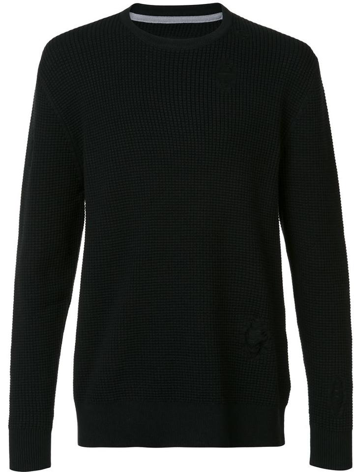 Zanerobe Crew Neck Jumper, Men's, Size: Medium, Black, Cotton