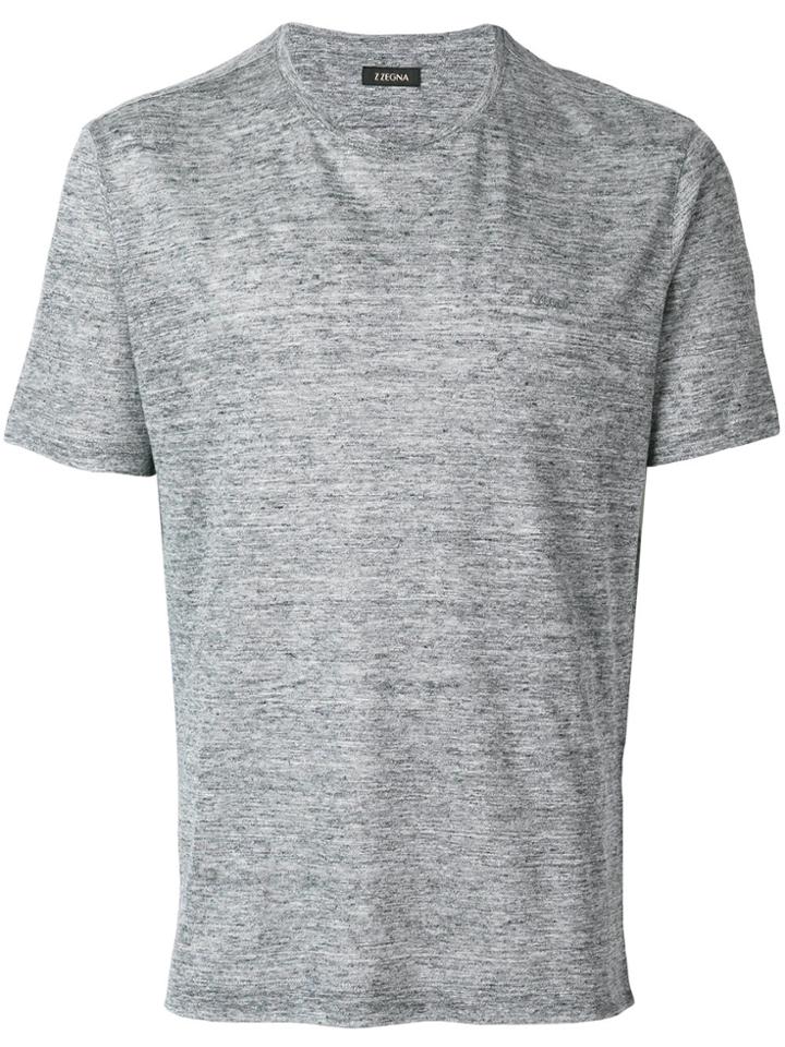 Z Zegna Short-sleeve Tee - Grey