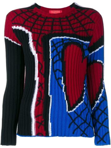 Valentino Spiderman Intarsia Jumper