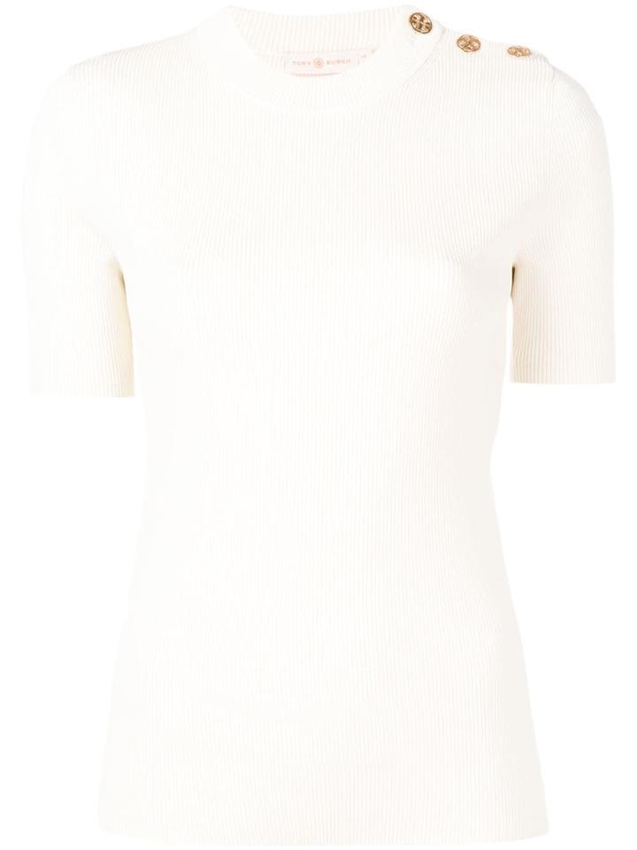 Tory Burch Short-sleeved Jumper - Neutrals