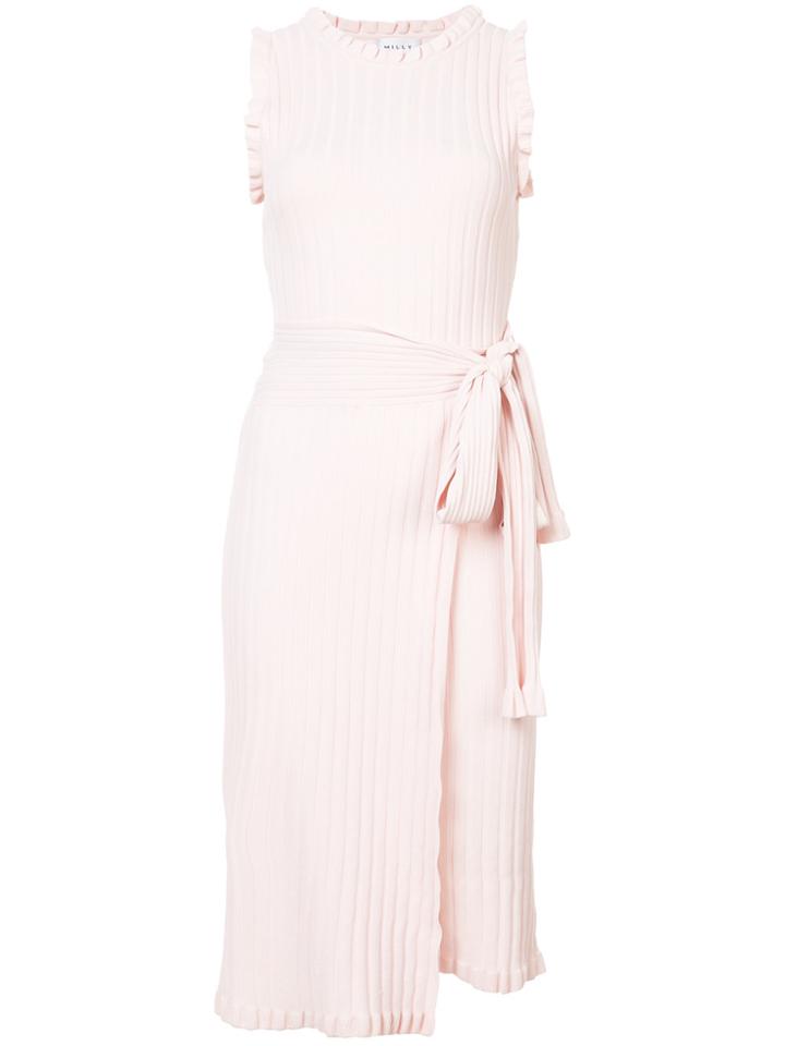 Milly Classic Wrap Dress - Pink & Purple
