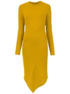 Tufi Duek Ribbed Midi Dress - Yellow