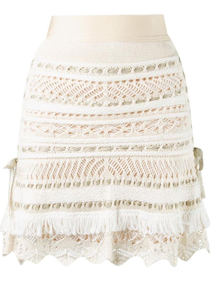Cecilia Prado Straight Tricot Skirt, Women's, Size: Medium, Black, Acrylic/viscose