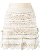 Cecilia Prado Straight Tricot Skirt, Women's, Size: Medium, Black, Acrylic/viscose