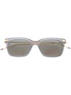 Thom Browne - Square Frame Sunglasses - Unisex - Acetate/titanium - One Size, Grey, Acetate/titanium