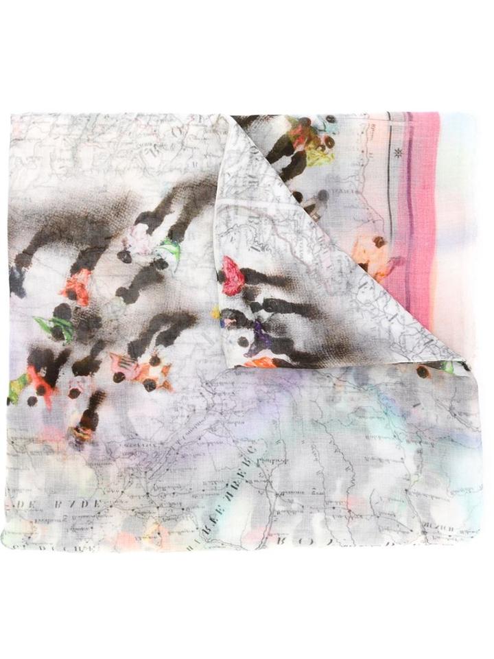 Faliero Sarti Italy Map Print Scarf