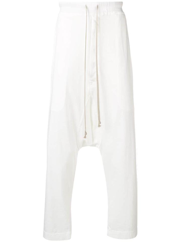 Rick Owens Drkshdw Drop-crotch Trousers - White
