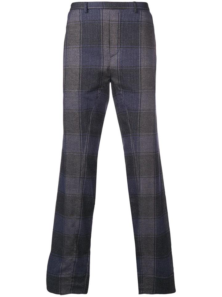 Stephan Schneider Straight-leg Tartan Trousers - Blue