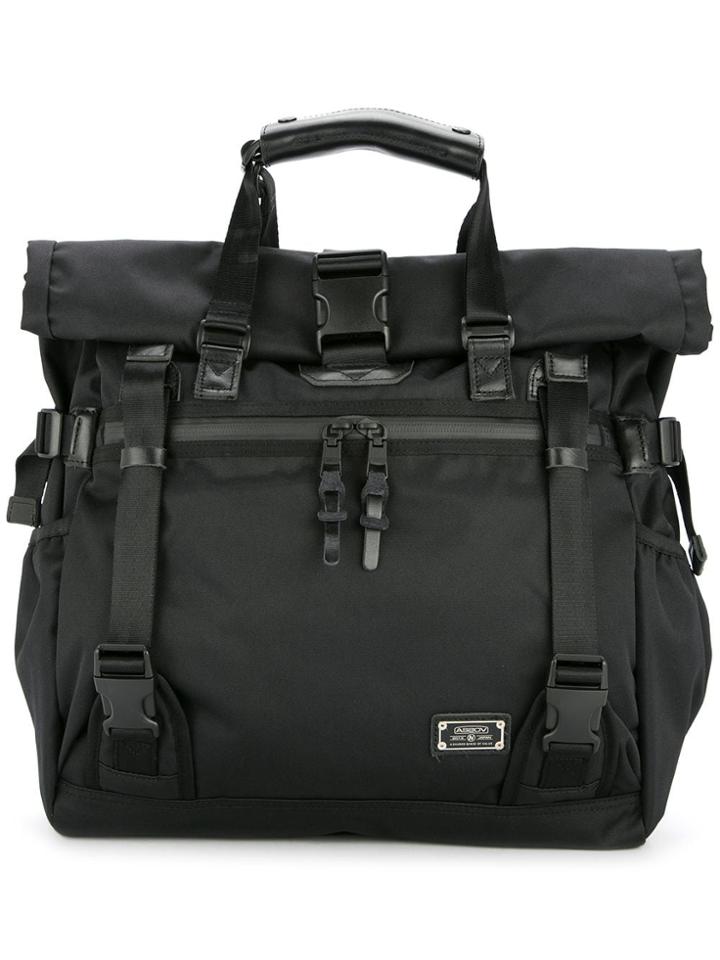 As2ov Double Buckle Tote - Black